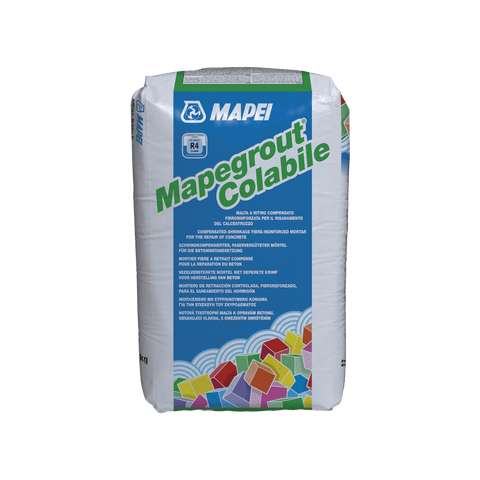 Mapegrout Colabile (25 kg) | Mortero fluido fibroreforzado para la restauracion del hormigon
