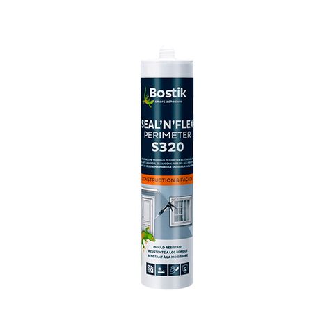 Bostik S320 Transparente silicona acética para juntas 300 ml