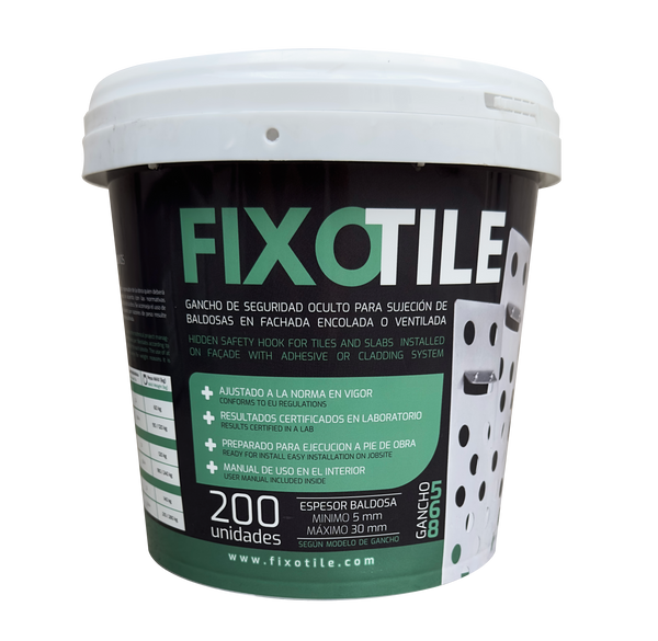 FIXOTILE | Gancho de Fijación Mecánica