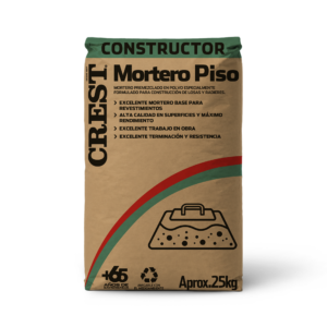 CREST MORTERO PISO | Mortero de Nivelación para Pisos | 25 KG