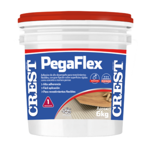 CREST PEGAFLEX | Adhesivo en Pasta para Porcelanatos | 3,8 KG